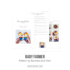 Baby Farmer amigurumi pattern by Bunnies and Yarn