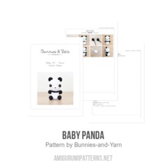 Baby Panda amigurumi pattern by Bunnies and Yarn