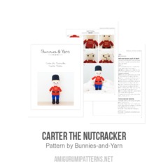 Carter the Nutcracker amigurumi pattern by Bunnies and Yarn
