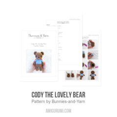 Cody the Lovely Bear amigurumi pattern by Bunnies and Yarn
