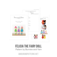 Felicia the Fairy Doll amigurumi pattern by Bunnies and Yarn