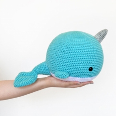 Neil the Narwhal and Wendy the Whale amigurumi pattern by Bunnies and Yarn
