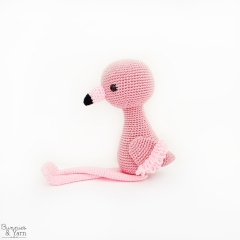 Ramona the Friendly Flamingo amigurumi pattern by Bunnies and Yarn