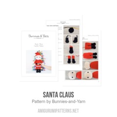 Santa Claus amigurumi pattern by Bunnies and Yarn