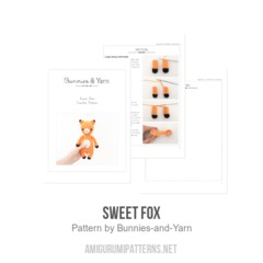 Sweet Fox amigurumi pattern by Bunnies and Yarn