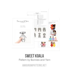 Sweet Koala amigurumi pattern by Bunnies and Yarn