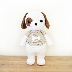 Thomas the Friendly Dog amigurumi pattern by Bunnies and Yarn