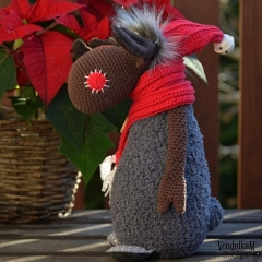 Christmas moose Bob amigurumi by VendulkaM