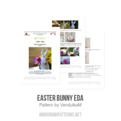 Easter bunny Eda amigurumi pattern by VendulkaM