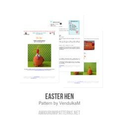 Easter hen amigurumi pattern by VendulkaM