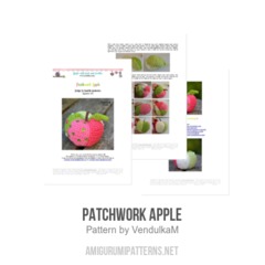 Patchwork apple amigurumi pattern by VendulkaM