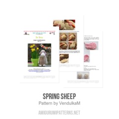 Spring sheep amigurumi pattern by VendulkaM