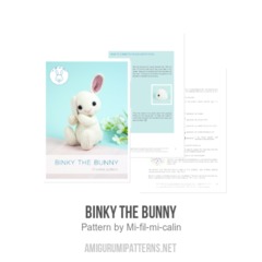 Binky the bunny amigurumi pattern by Mi fil mi calin