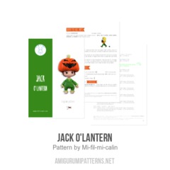 Jack O'Lantern amigurumi pattern by Mi fil mi calin