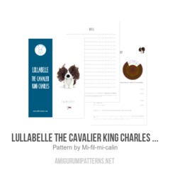 Lullabelle the Cavalier King Charles Spaniel amigurumi pattern by Mi fil mi calin
