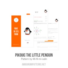 Pikouic the little penguin amigurumi pattern by Mi fil mi calin