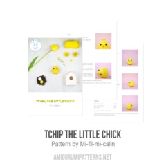 Tchip the little chick amigurumi pattern by Mi fil mi calin