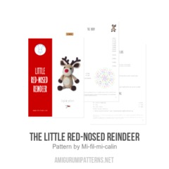 The little red-nosed reindeer amigurumi pattern by Mi fil mi calin