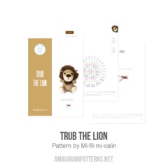 Trub the lion amigurumi pattern by Mi fil mi calin