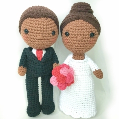 Bride and Groom amigurumi pattern by Crochet to Play