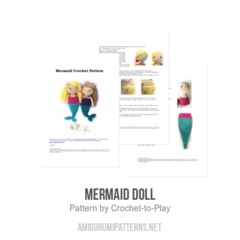 Mermaid Doll amigurumi pattern by Crochet to Play