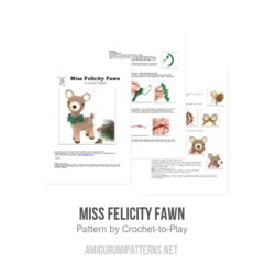 Miss Felicity Fawn amigurumi pattern by Crochet to Play