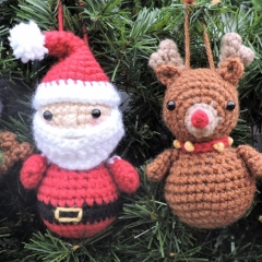 Santa and Friends Ornaments amigurumi pattern by Crochet to Play