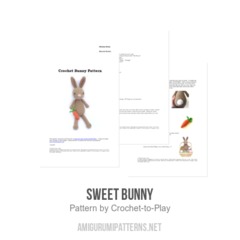 Sweet Bunny amigurumi pattern by Crochet to Play