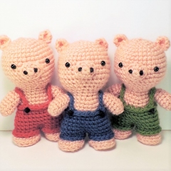 The Three Little Pigs amigurumi by Crochet to Play
