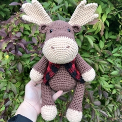 Yukon the Moose amigurumi pattern by Crochet to Play