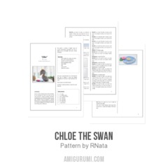 Chloe the Swan amigurumi pattern by RNata