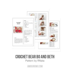 Crochet Bear Bo and Beth amigurumi pattern by RNata