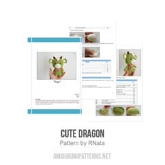 Cute Dragon amigurumi pattern by RNata