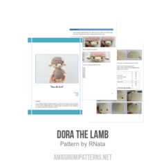 Dora the lamb amigurumi pattern by RNata