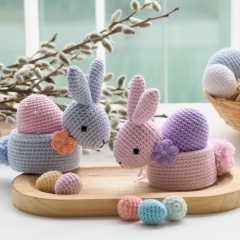 Easter decoration: bunnies amigurumi by RNata