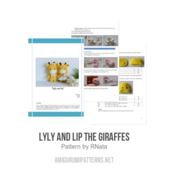 Lyly and Lip the Giraffes amigurumi pattern by RNata