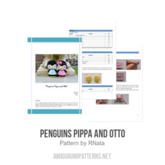 Penguins Pippa and Otto amigurumi pattern by RNata