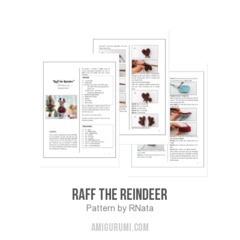 Raff the Reindeer amigurumi pattern by RNata