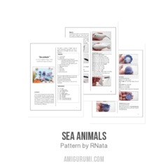 Sea Animals amigurumi pattern by RNata