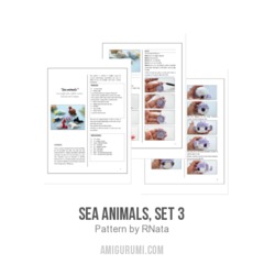 Sea animals, set 3 amigurumi pattern by RNata