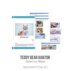 Teddy Bear Aviator  amigurumi pattern by RNata