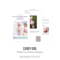Candy Girl amigurumi pattern by Amalou Designs