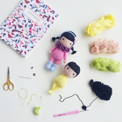 Lisa the little doll amigurumi by Amalou Designs
