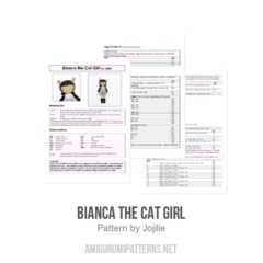 Bianca the Cat Girl amigurumi pattern by Jojilie