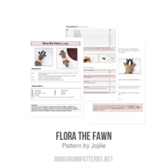 Flora the Fawn amigurumi pattern by Jojilie