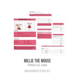 Millie the Mouse amigurumi pattern by Jojilie