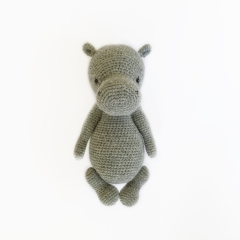 Ruby Hippo amigurumi pattern by Jojilie