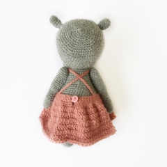 Ruby Hippo amigurumi pattern by Jojilie