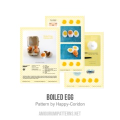 Boiled Egg amigurumi pattern by Happy Coridon