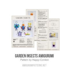 Garden insects amigurumi amigurumi pattern by Happy Coridon